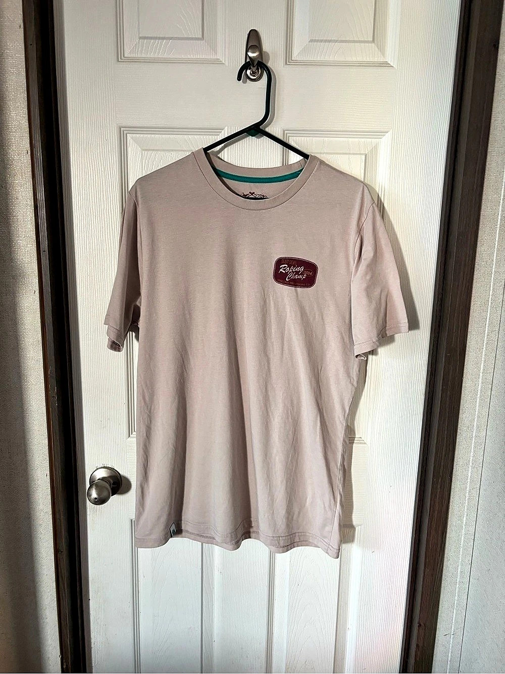 Sendero Provisions Co. Roping Champ T-Shirt. Graphic Tee Tan